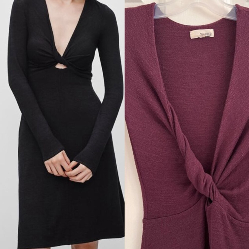 Wilfred Free Knit Dress XXS Dark Purple